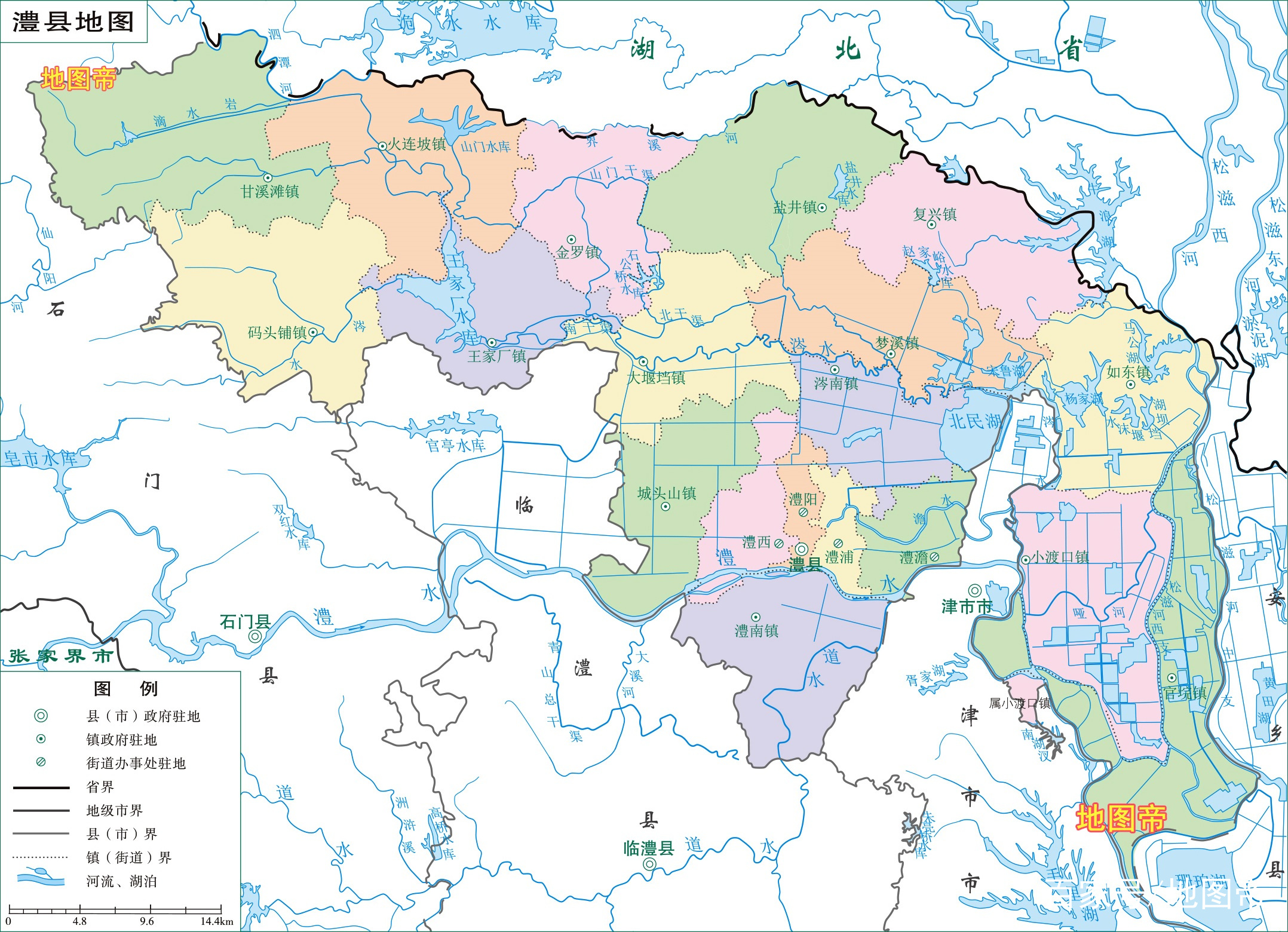 最新常德市城区地图，常德城区地图最新版